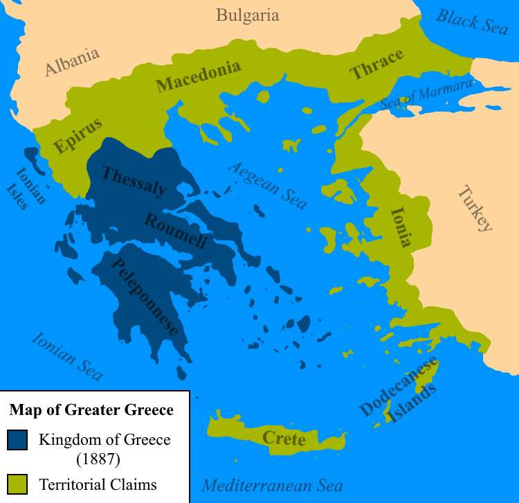 'Megali Idea': Greek territorial claims following the annexation of Thessaly, 1887