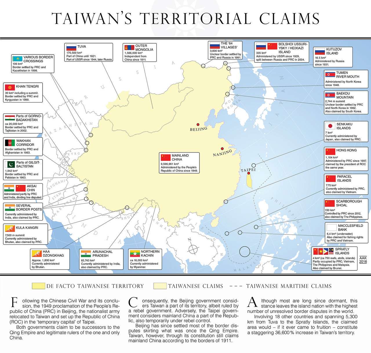 Taiwan’s territorial claims