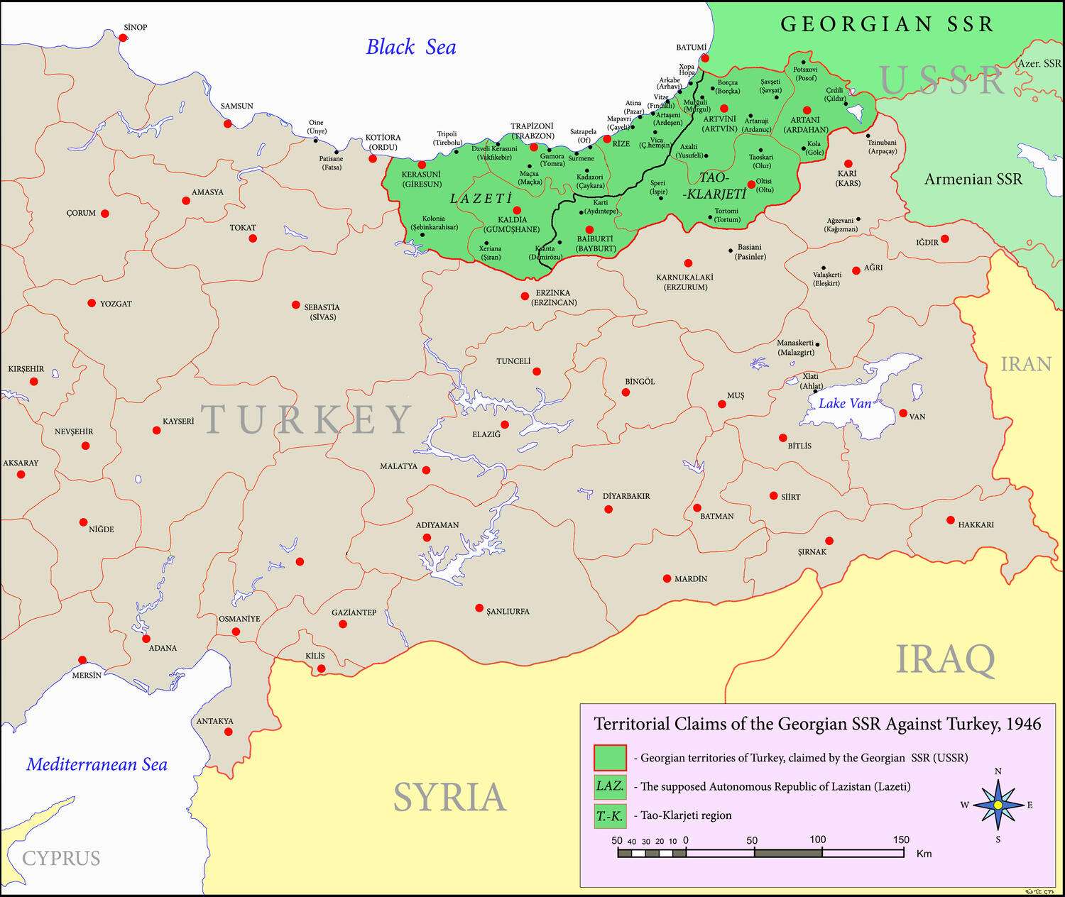 Territorial Claims of the Georgian SSR Against Turkey, 1946
