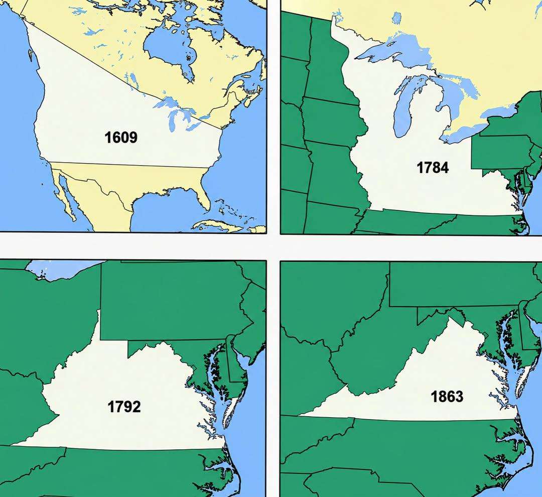 When Virginia claimed half a continent The evolution of Virginia's territorial claims, 1609–1863