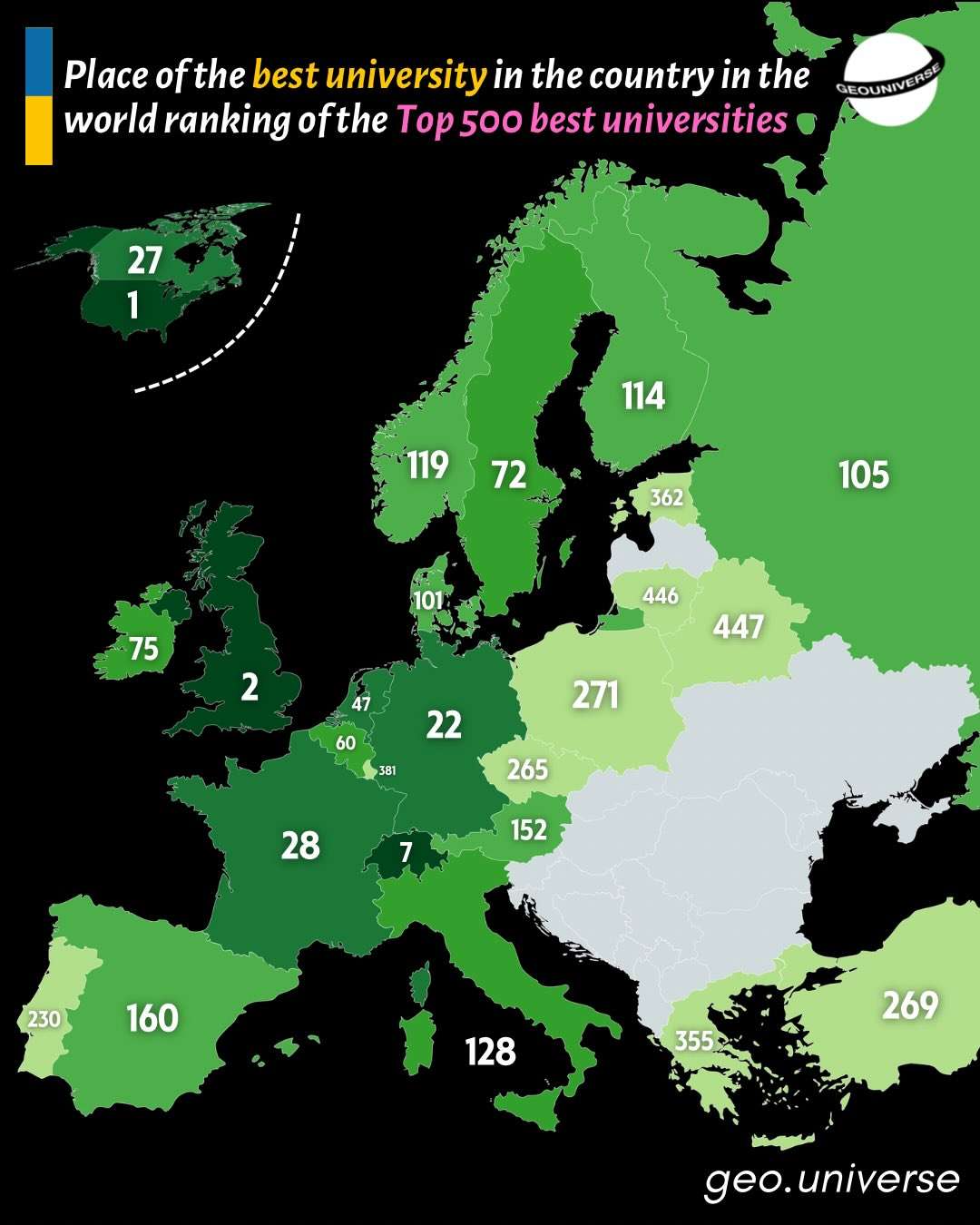 Best universities in European countries