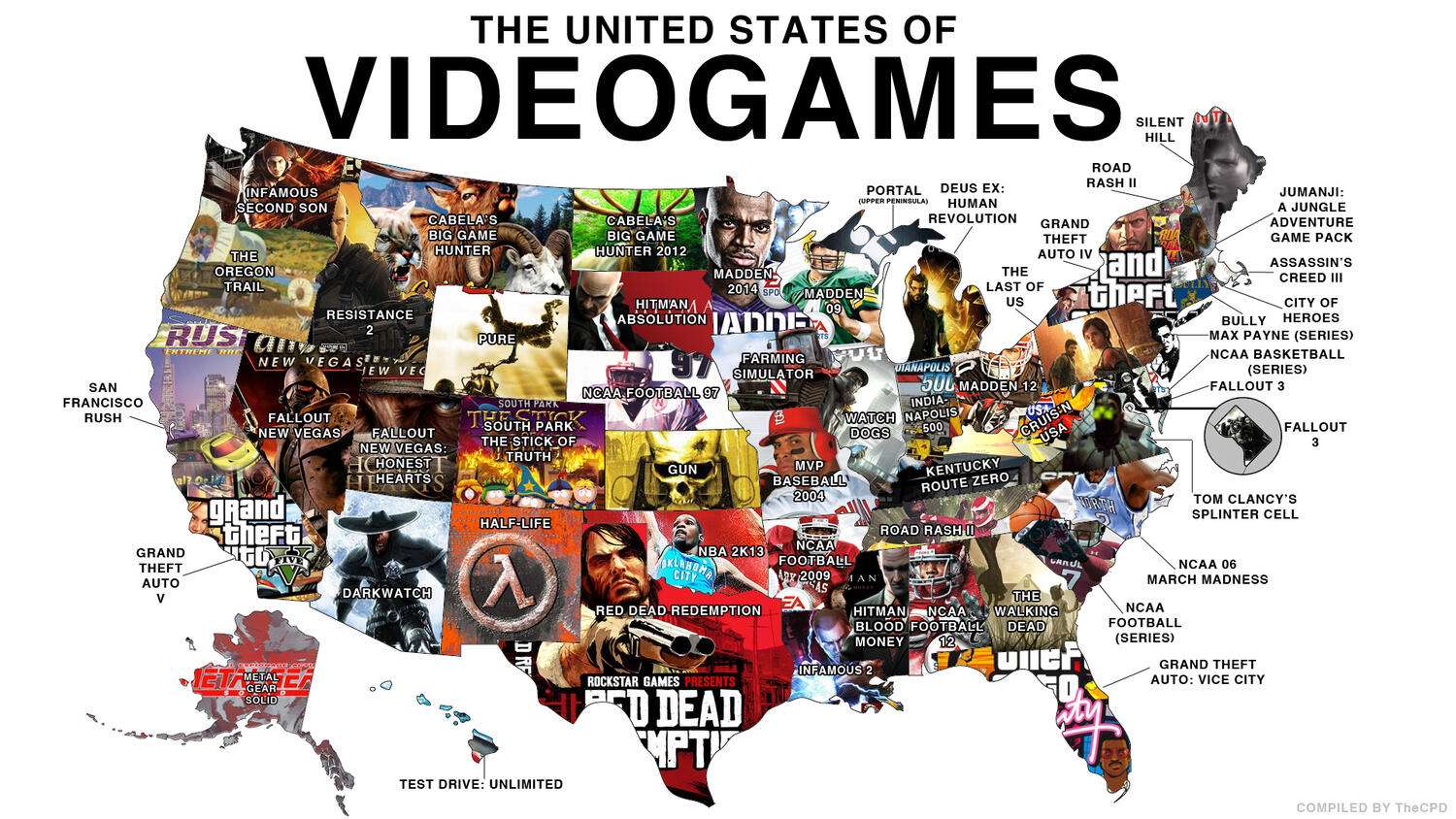 The United States of Videogames: games set within US states