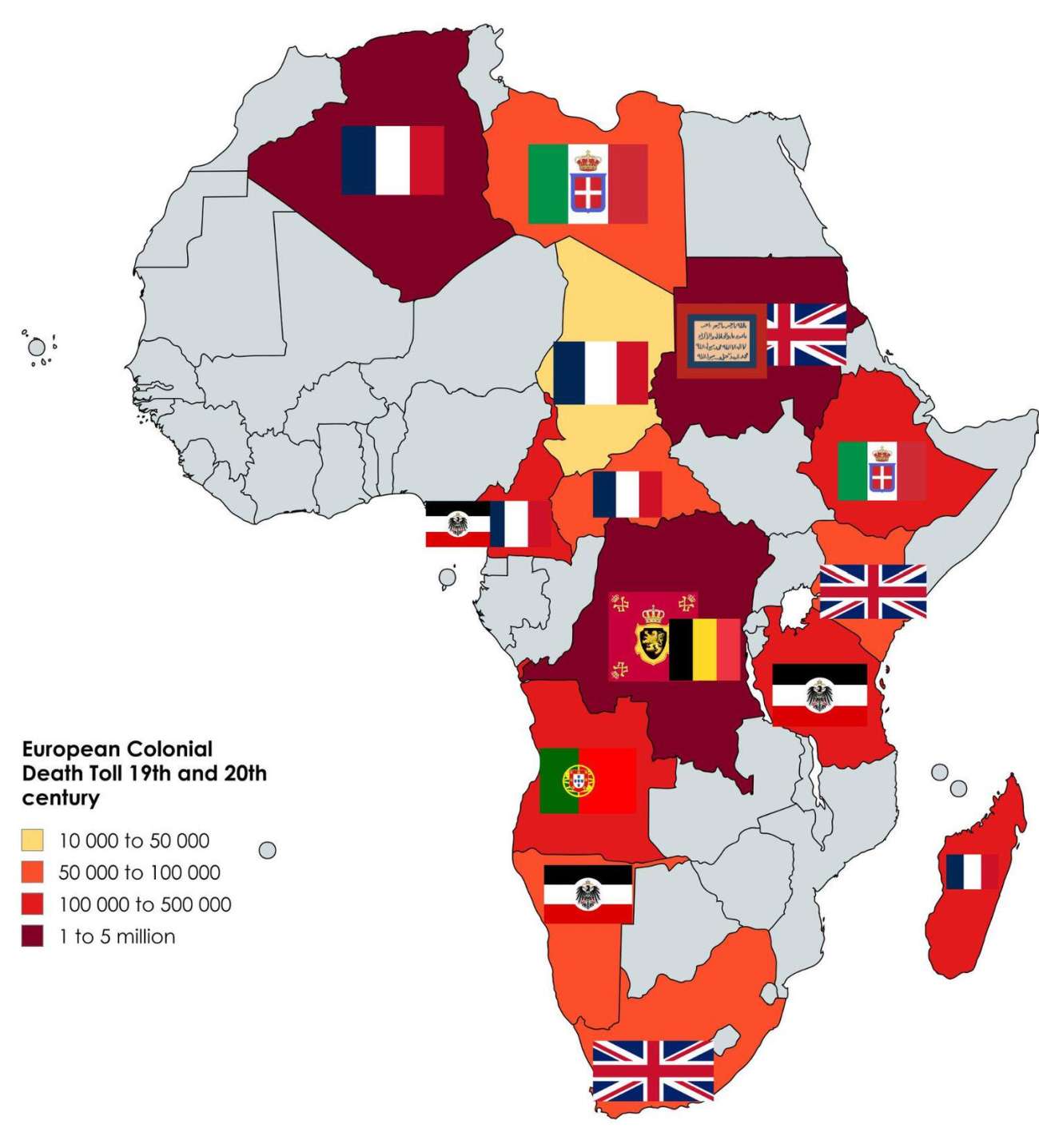 Death toll European colonialism in Africa