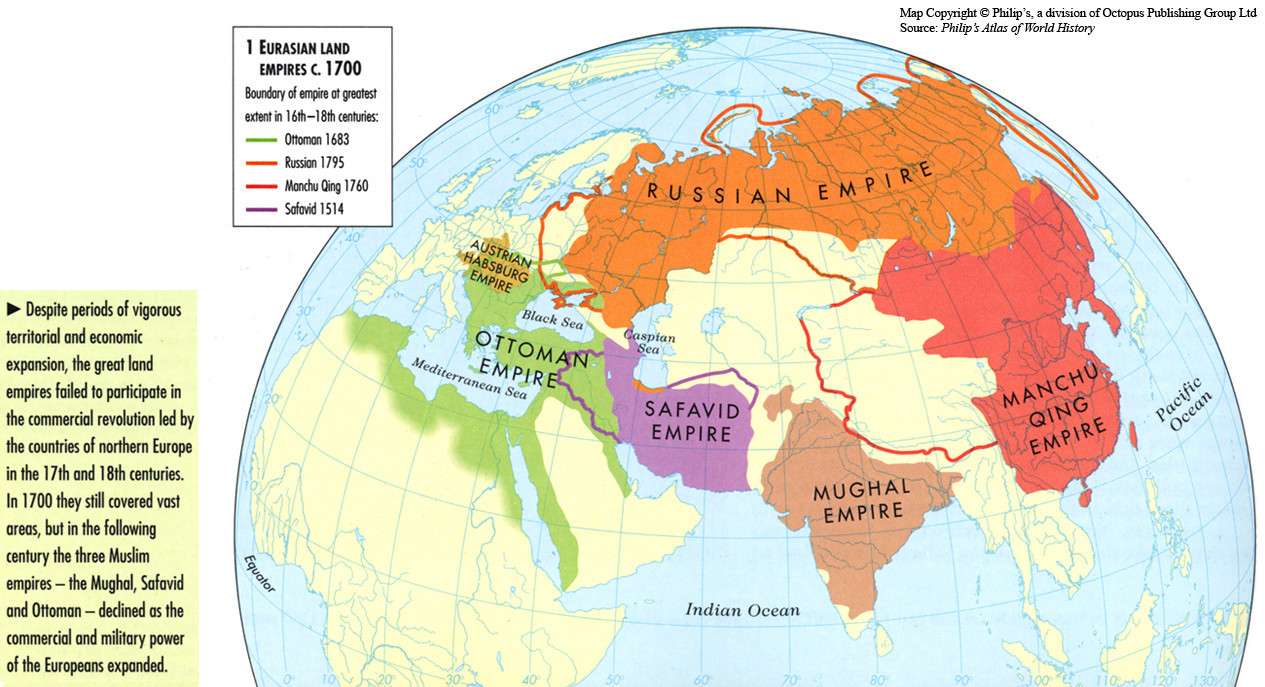 Eurasian Land Empires, c.1700
