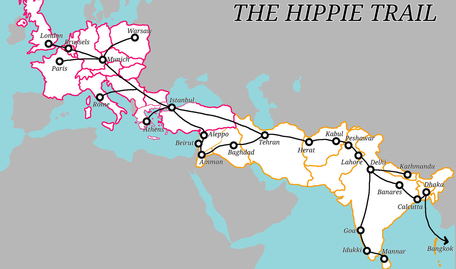 The Hippie Trail, 1970s