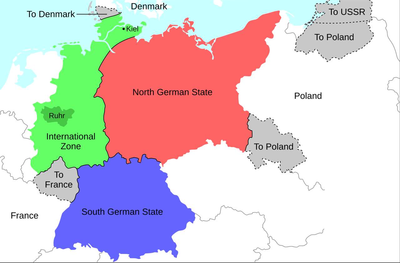 Morgenthau Plan to split Germany after World War 2